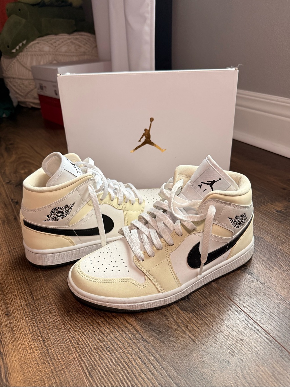 Jordan Women’s Mid-Top Sneakers in Coconut